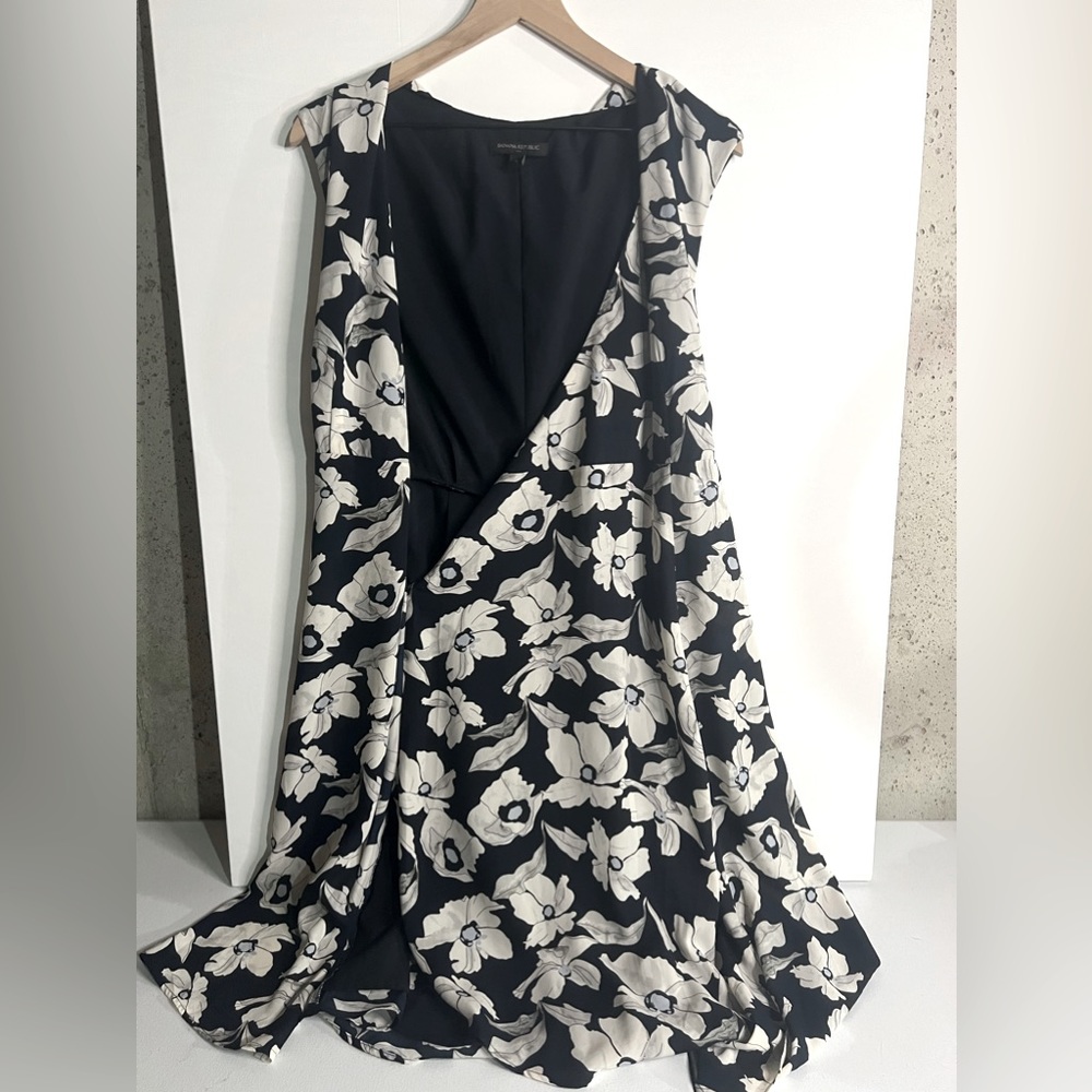 White Flower Dress Banana Republic